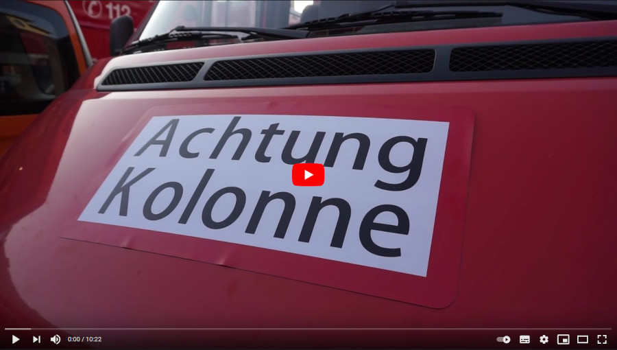 Kontingent Stadt & Landkreis Bamberg auf dem Weg ins Katastrophengebiet